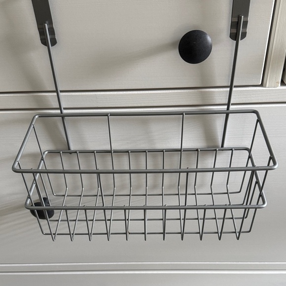 Over-the-Door/Drawer  Metal Storage Basket - Gray - Picture 2 of 7